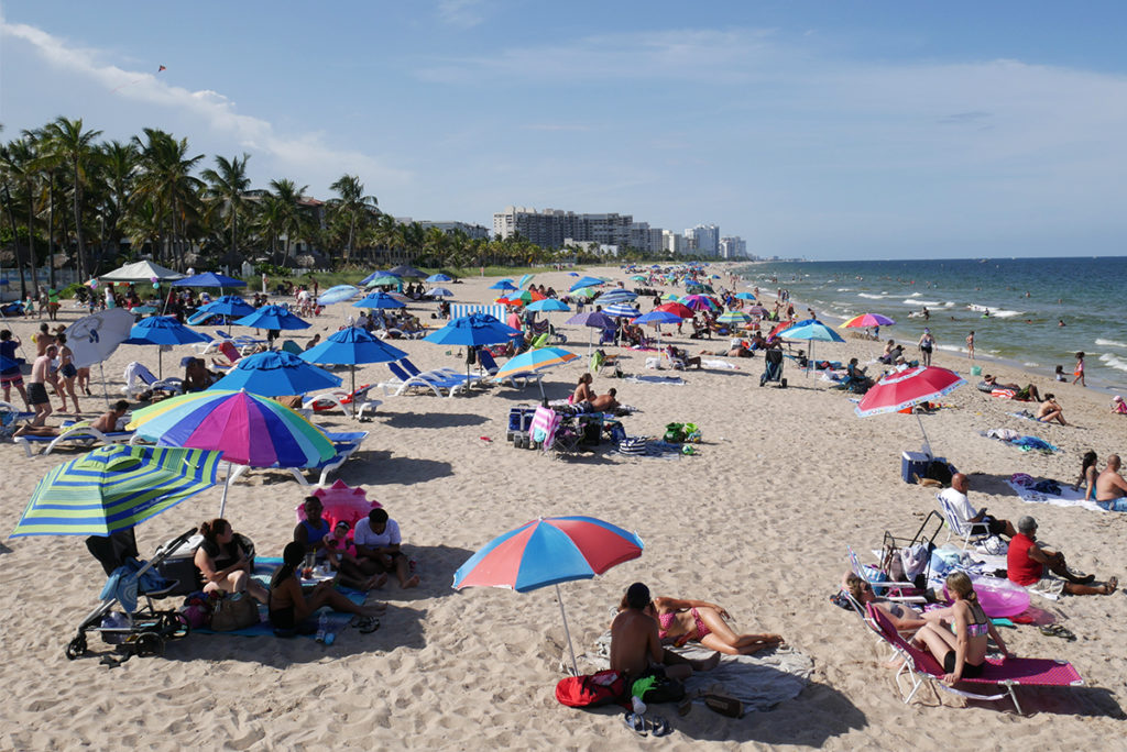 A quick getaway to Fort Lauderdale by the Sea, people on the beach