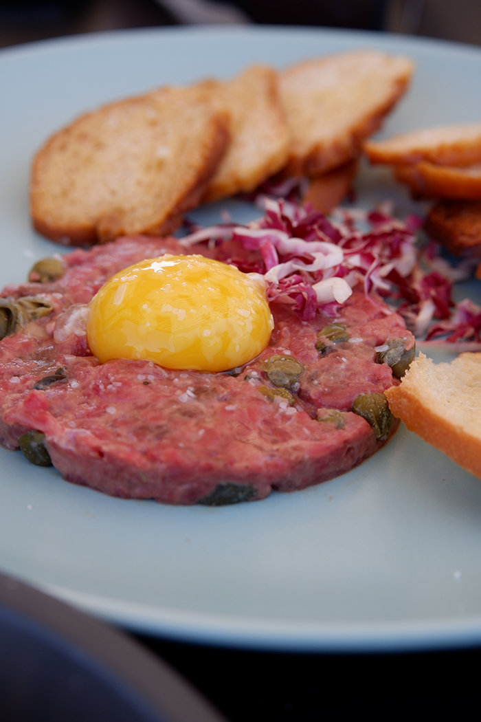 beef tartare at Rosewood Estates