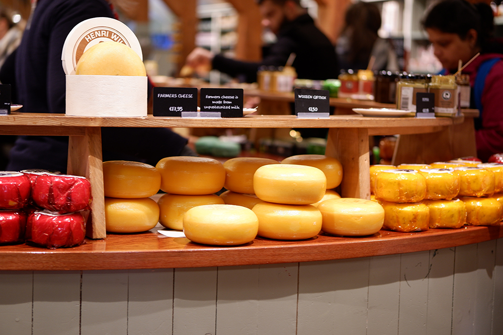 Amsterdam day trips: Zaanse Schans village in pictures: cheeses on display 