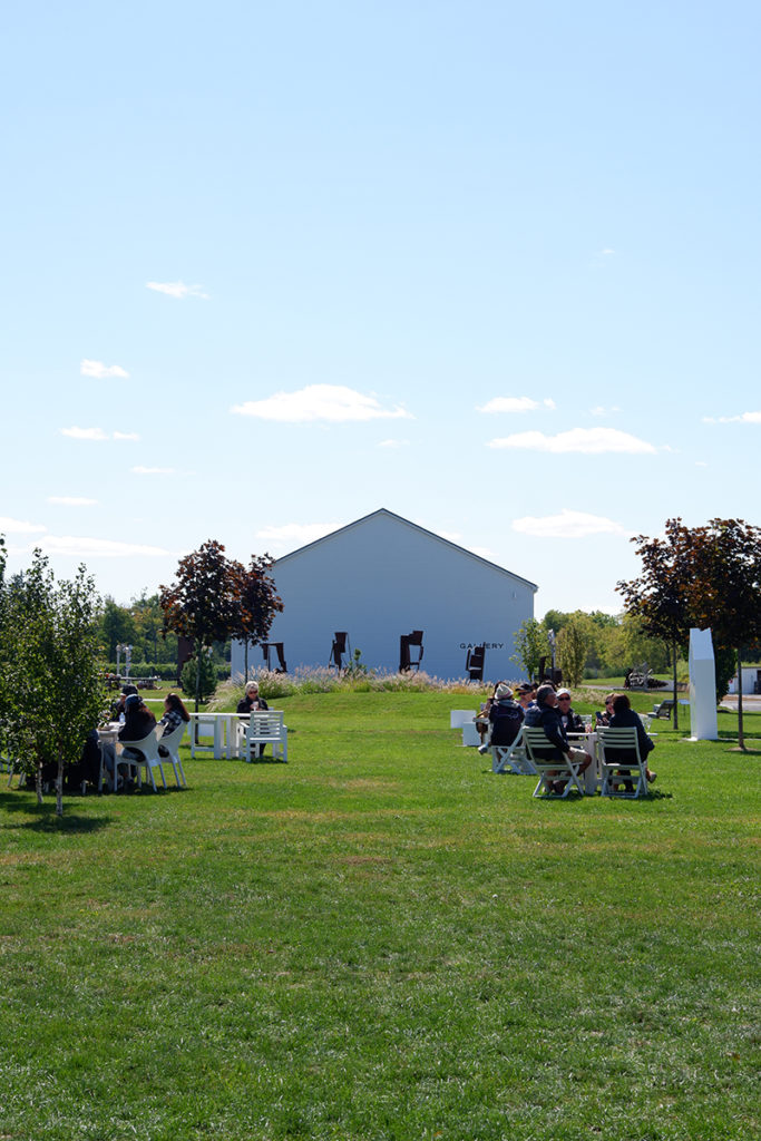 A guide to the Twenty Valley wine region: 13th Street Winery open space with the art gallery building 