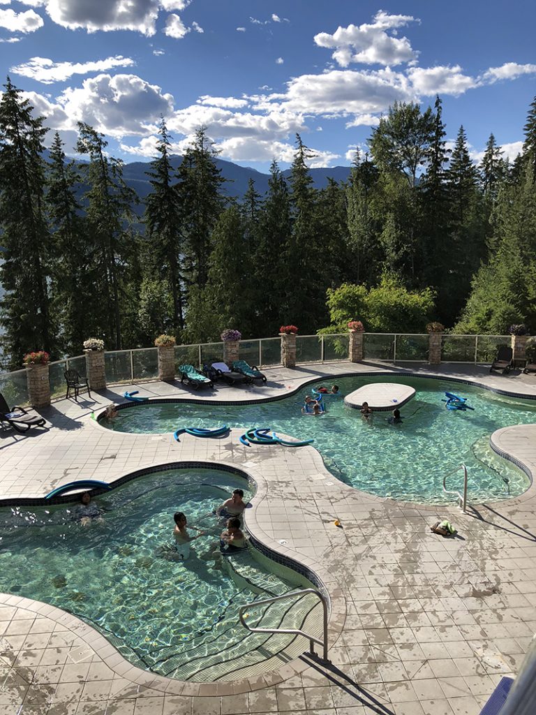 Halcyon Hot Springs, multiple outdoor pools