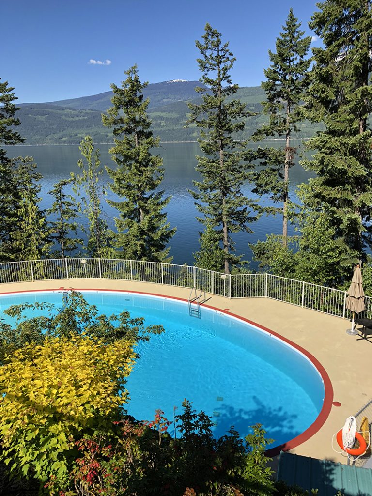 Your ultimate Vancouver to Alberta road trip: Halcyon Hot Springs, lower deep pool