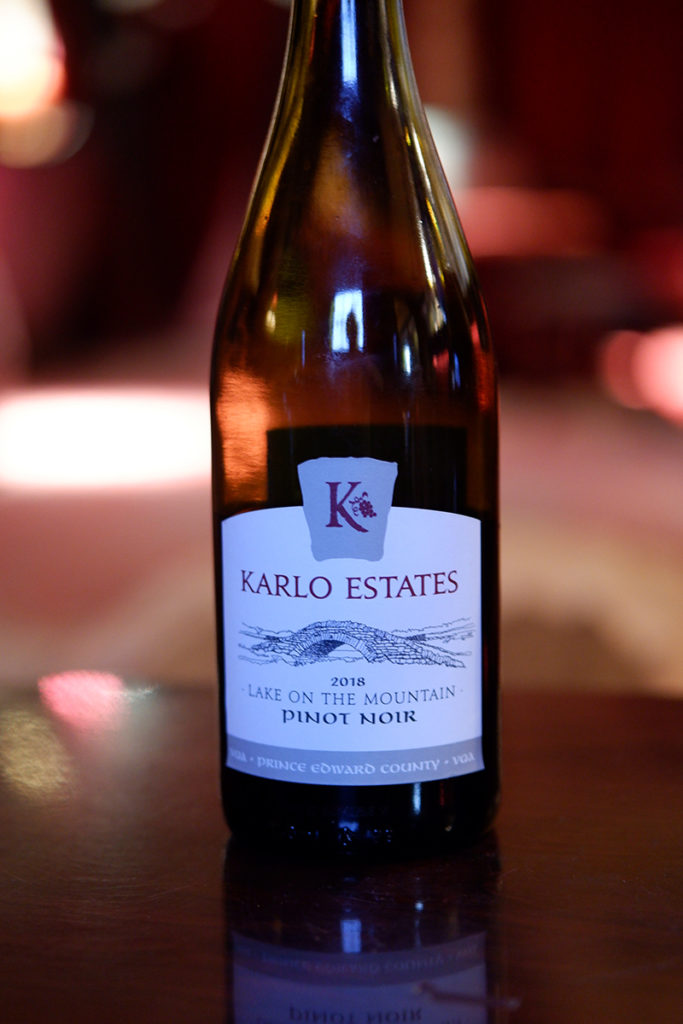 Tantalize your taste buds at Prince Edward County: Karlo Estates red wine bottle