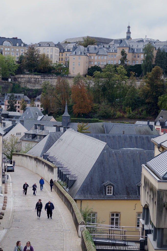 Hello Luxembourg! Let’s see what you’re made of: view of the grande neighbourhood from above 