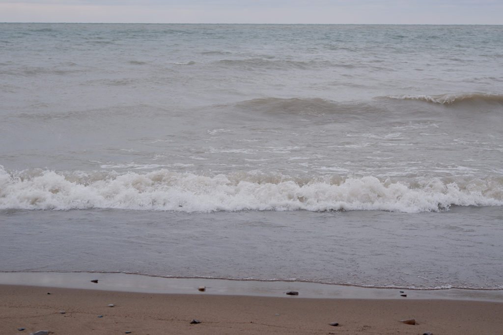 Finding ways to release the pandemic-related apathy in small strides: winter beach water 