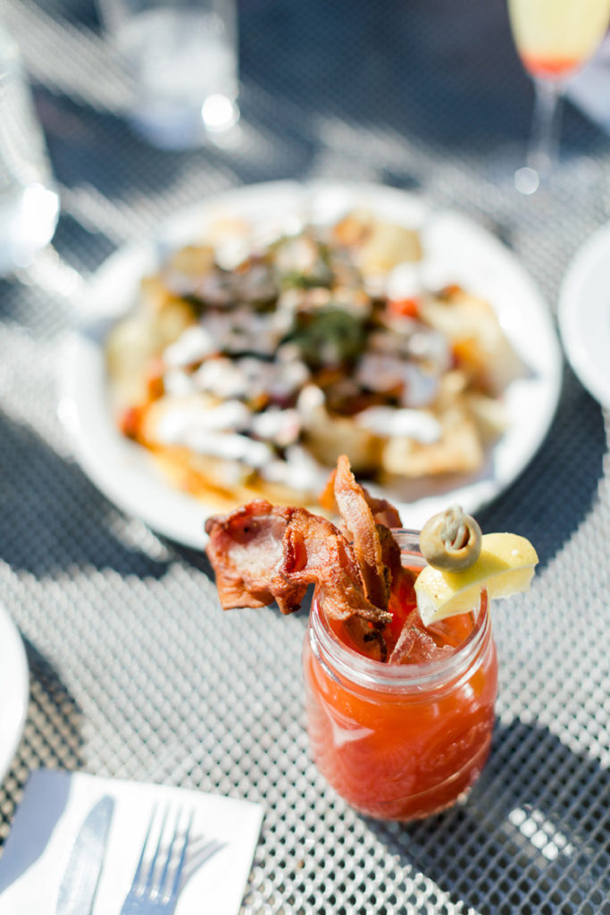 Caesar cocktail with bacon