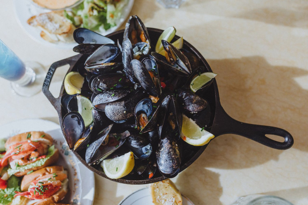 Planning a trip through New Brunswick's Bay of Fundy region: seafood plate