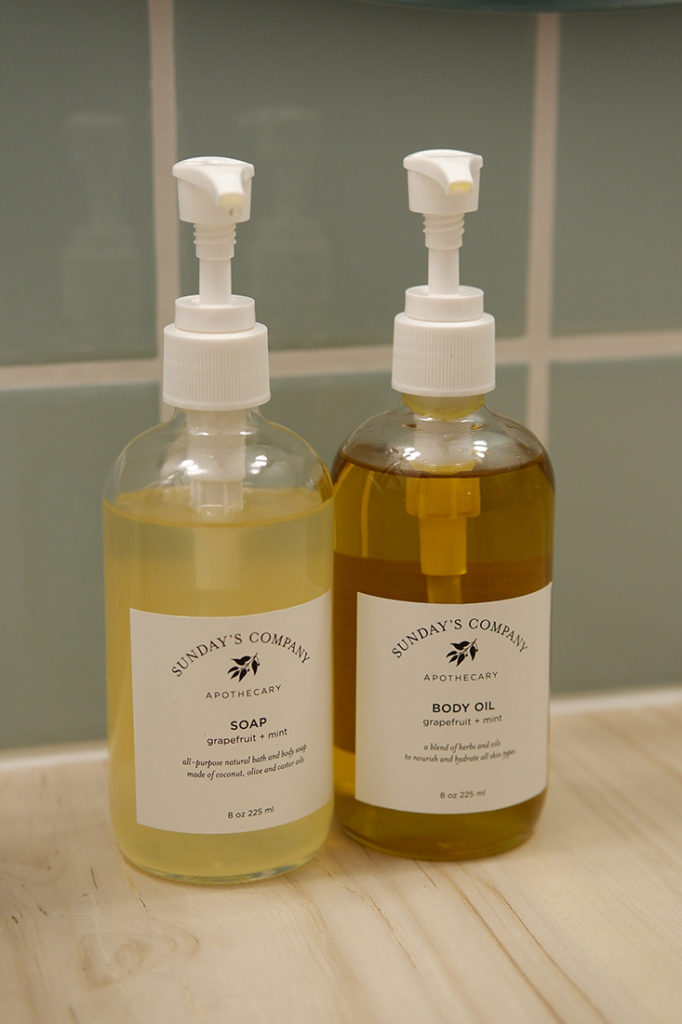 The June Motel: A chic stay in Sauble Beach: toiletries 