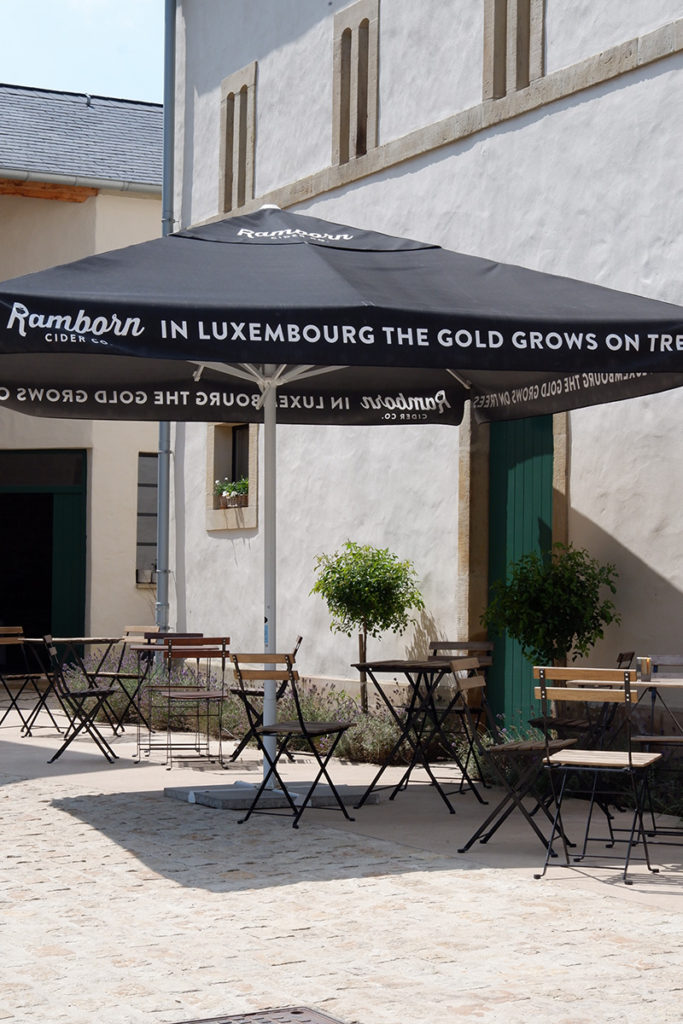 The views & flavours of the Luxembourg wine country: cider house patio 