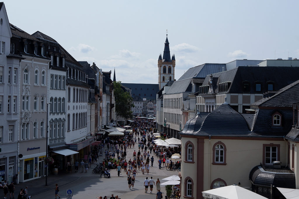 Trier in pictures Roman history, wine, and architecture - city view from up above 