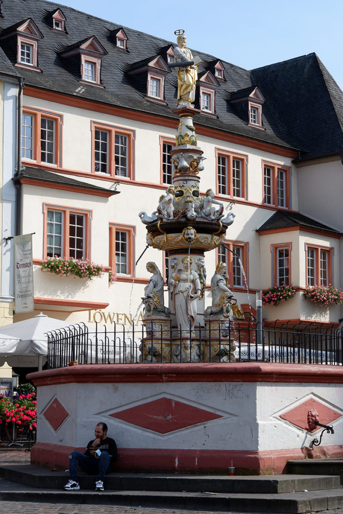 Trier in pictures Roman history, wine, and architecture - city square fountain