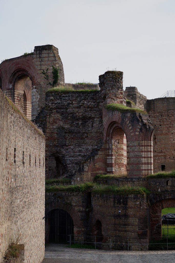 Trier in pictures Roman history, wine, and architecture - image of old ruins covered in greenery 