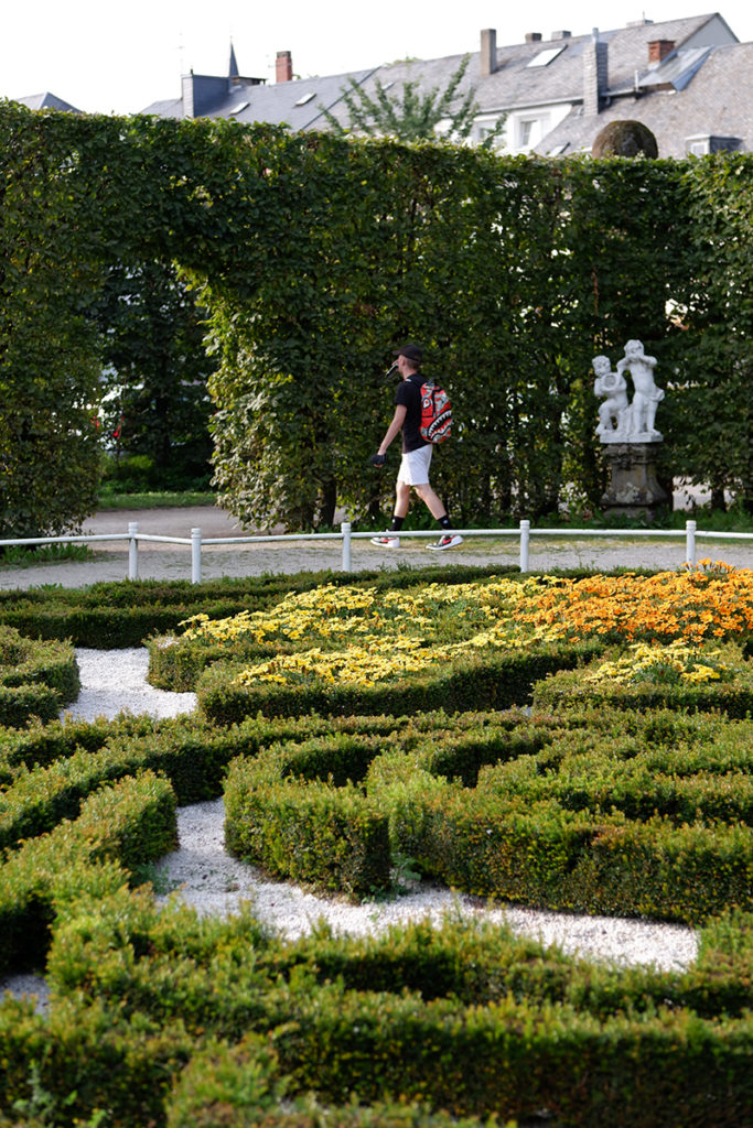 Trier in pictures Roman history, wine, and architecture - garden maze in the Kurfürstliches Palais