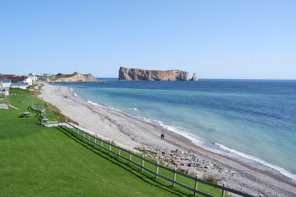 Destination guide: The great adventure through Quebec Maritimes - Perce rock as seen from Riôtel Percé