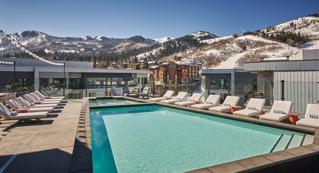 Five new hotel openings across the USA: image of the Pendry Park City hotel's pool