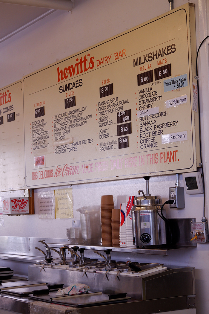 Postcards from Selkirk: Hewitt's dairy bar