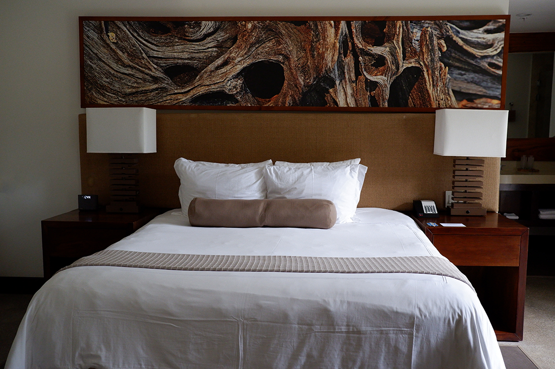 Sleep among the mangrove trees at El Mangroove Hotel, Bark Suit King bed and wall art