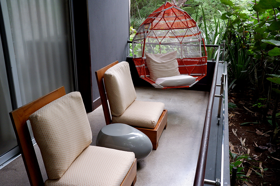 Sleep among the mangrove trees at El Mangroove Hotel, Habitat Superior suite private balcony.