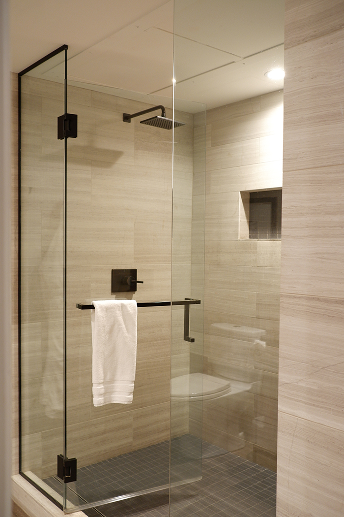 Salish Lodge & Spa is a scenic destination: spa shower with dual shower heads 