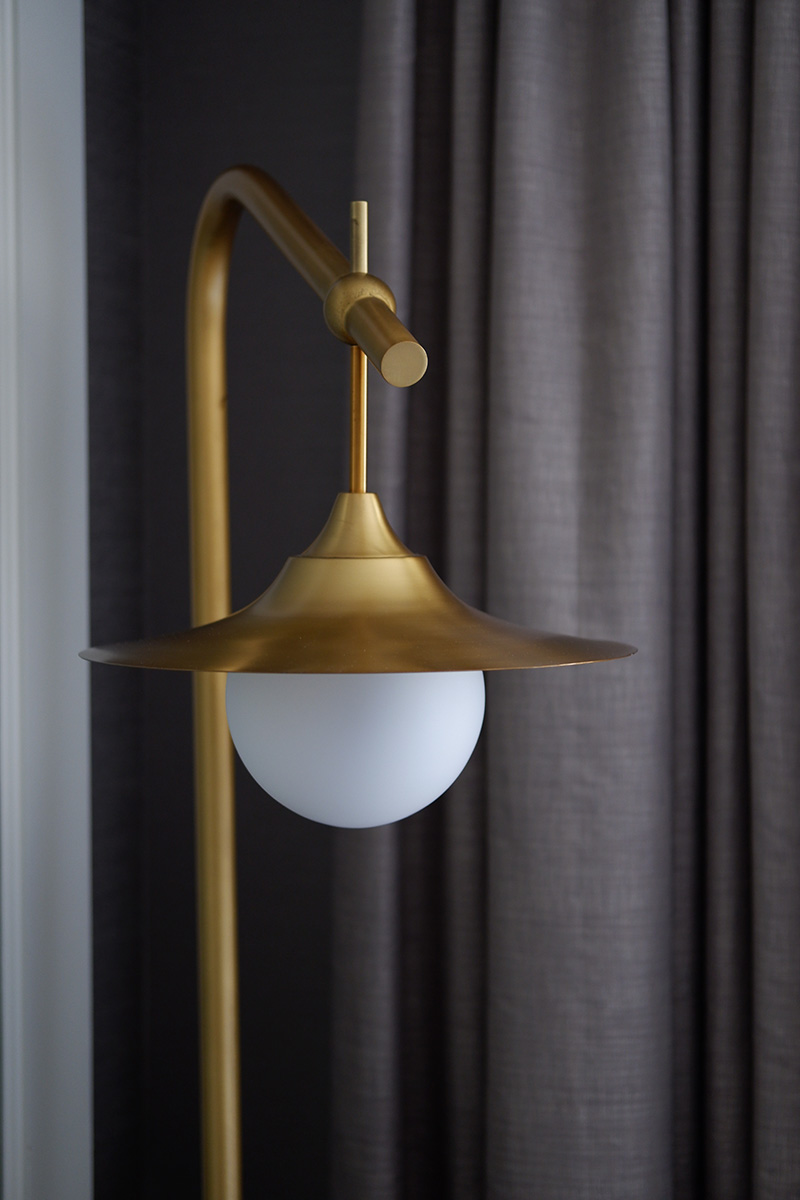 golden lampshade