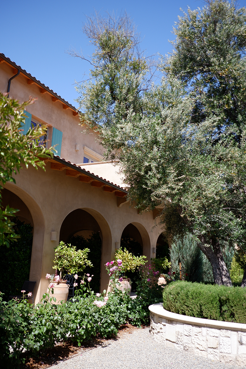 Allegretto Vineyard Resort: where art, wine, and romance meet in Paso Robles: interior terrace 