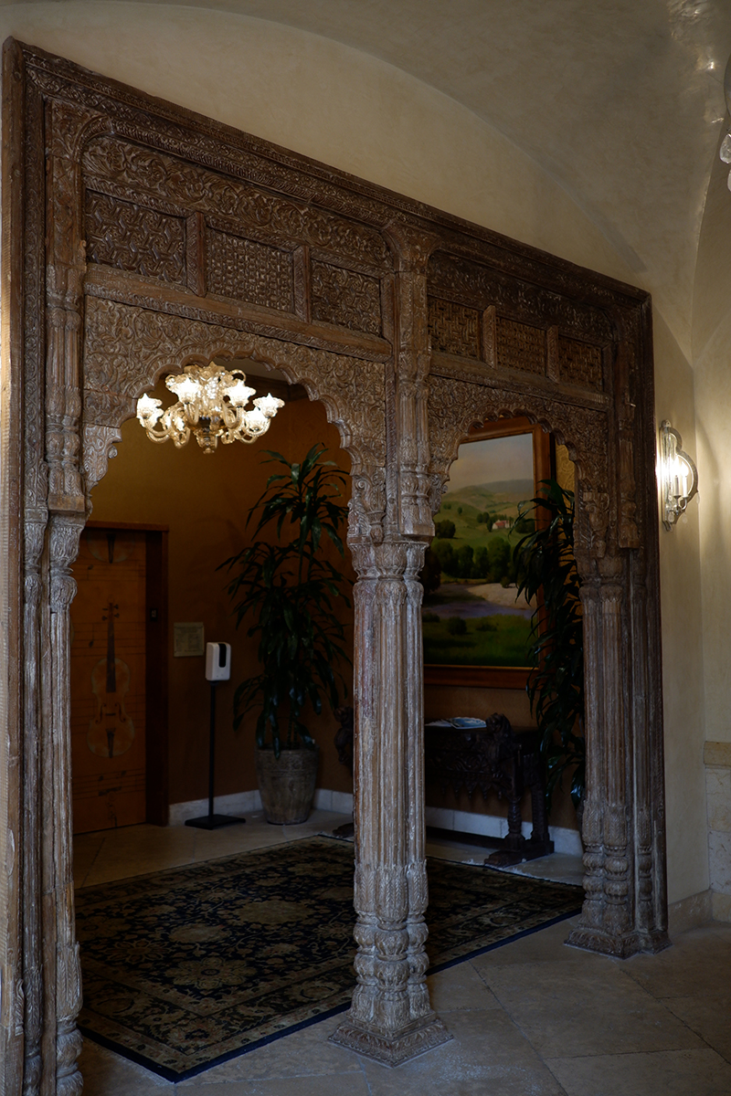 carved hall entryway 