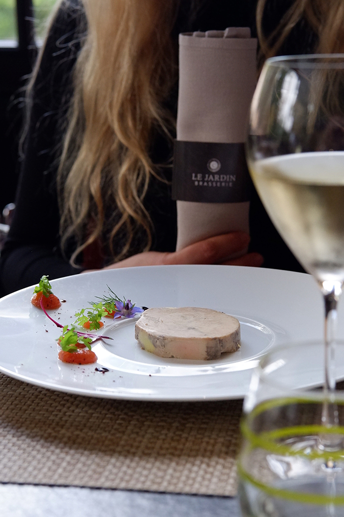 Lunch at Château Les Crayères, fuagra 